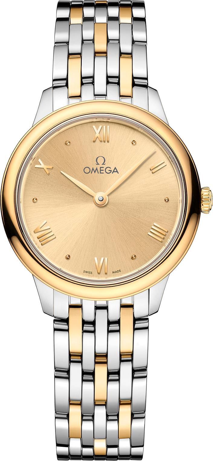 Omega De Ville Prestige Yellow Dial 27.5 mm Quartz Watch For Women - 1
