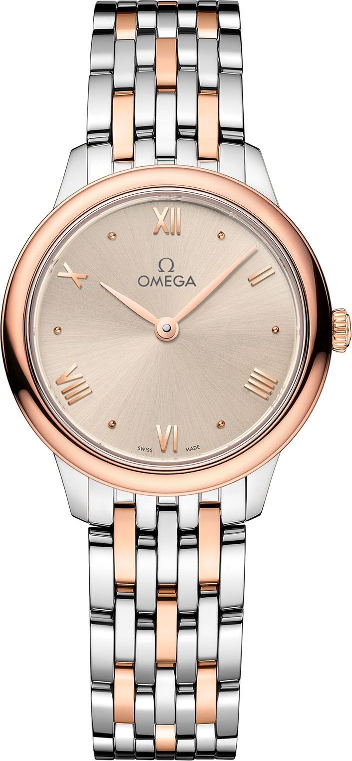 Omega De Ville Prestige Linen Dial 27.5 mm Quartz Watch For Women - 1