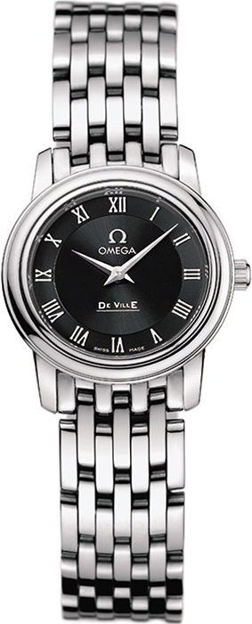 Omega De Ville Prestige Black Dial 22 mm Quartz Watch For Women - 1