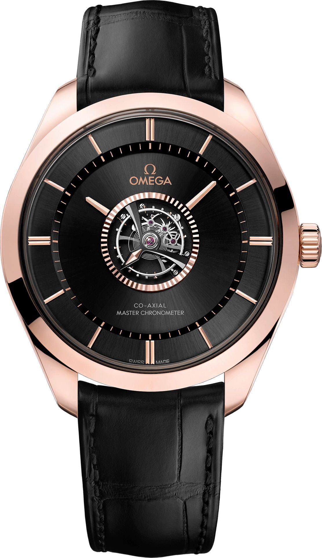Omega Tourbillon 43 mm Watch in Black Dial For Men - 1