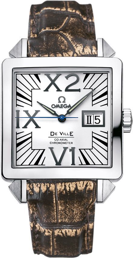 Omega De Ville X2 Big Date Silver Dial 35 mm Automatic Watch For Men - 1