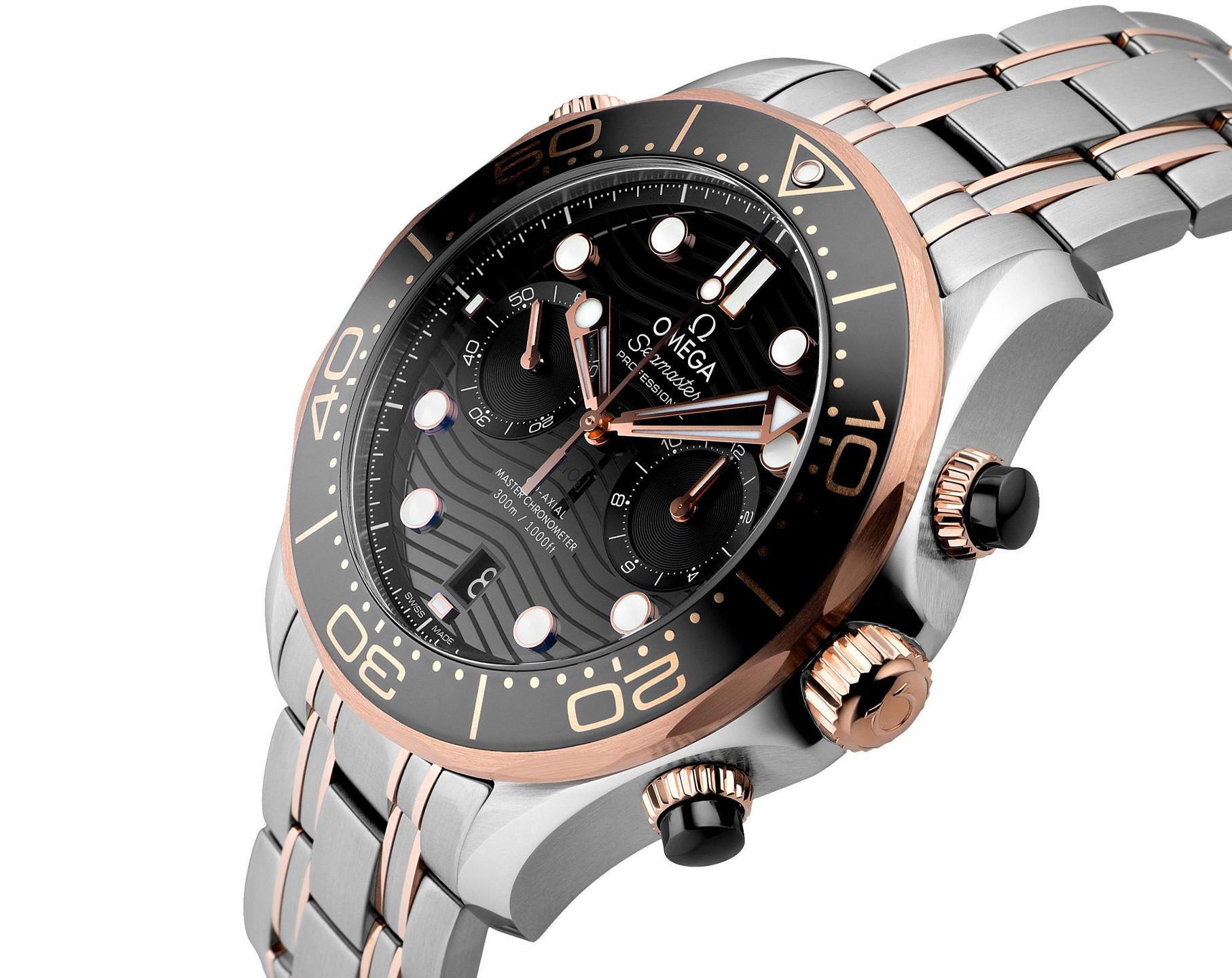 Omega Diver 300M 44 mm Watch in Black Dial For Men - 3