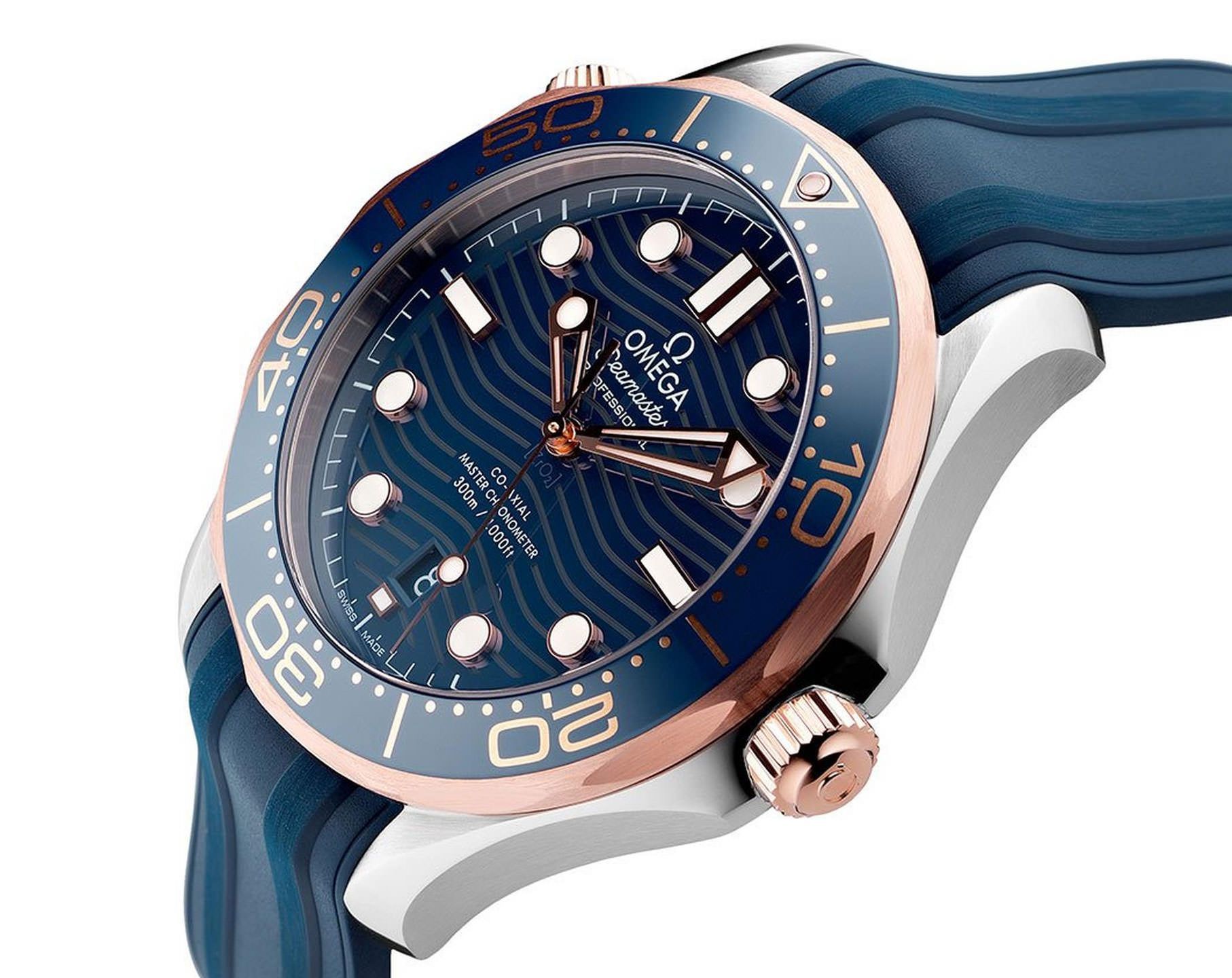Omega Diver 300M 42 mm Watch in Blue Dial For Men - 4