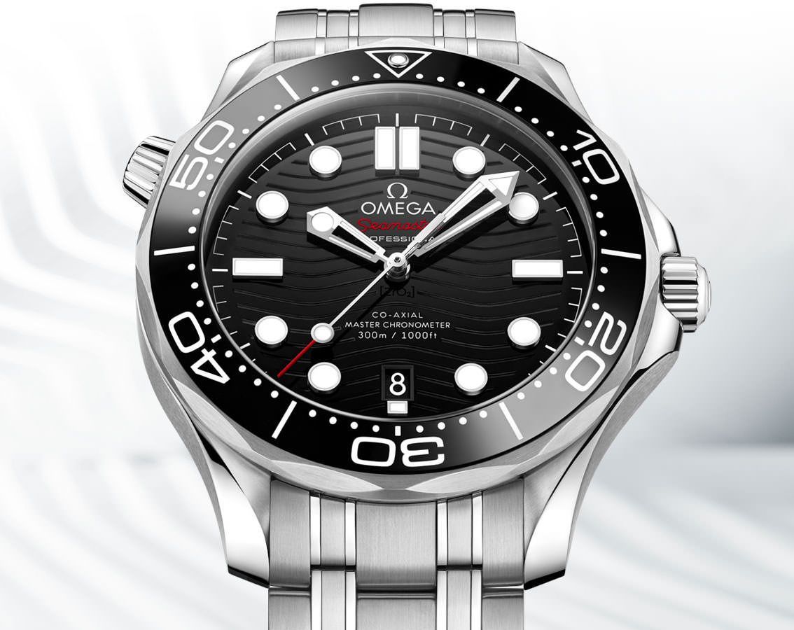 Omega Diver 300M 42 mm Watch in Black Dial