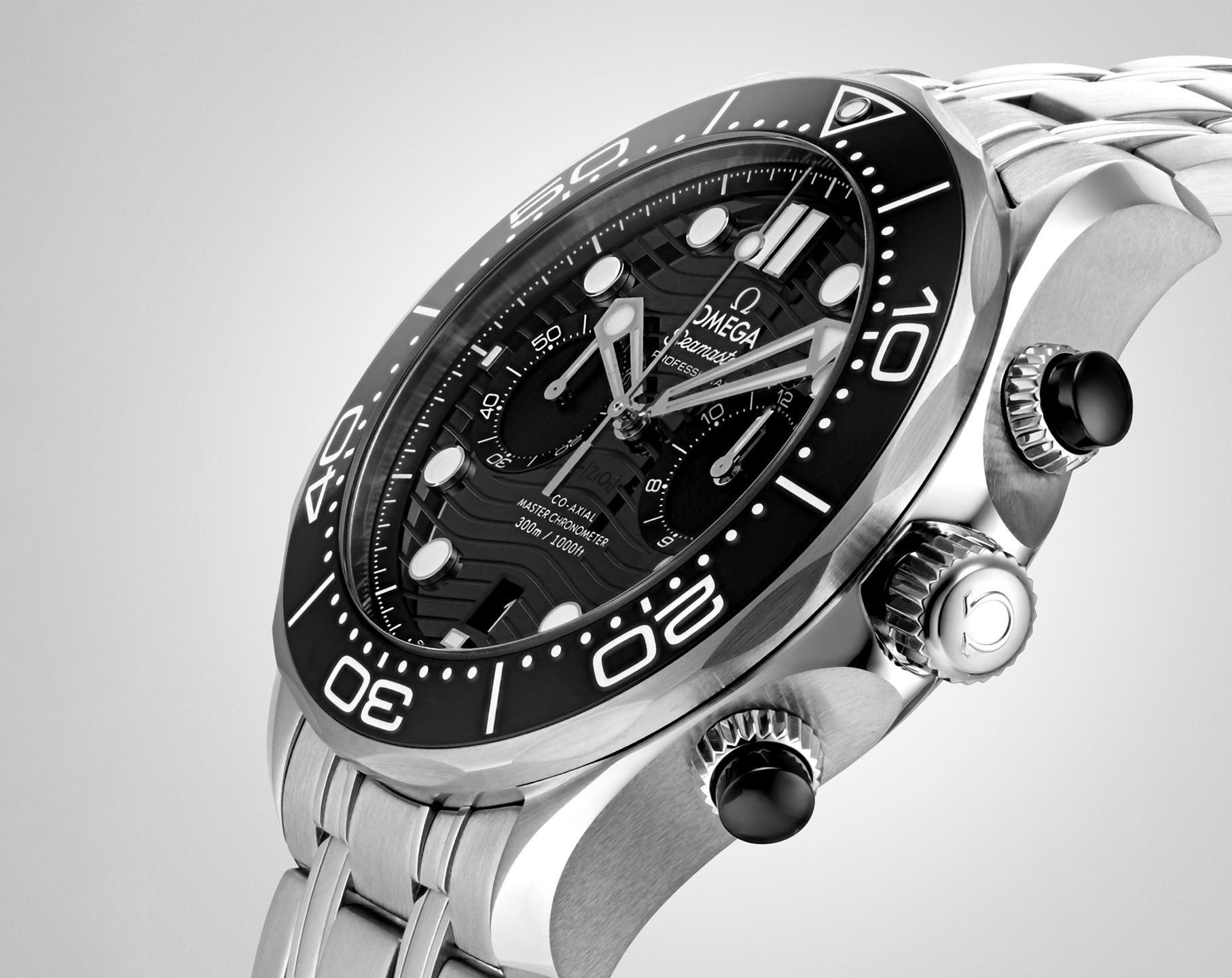 Omega Diver 300M 44 mm Watch in Black Dial For Men - 3