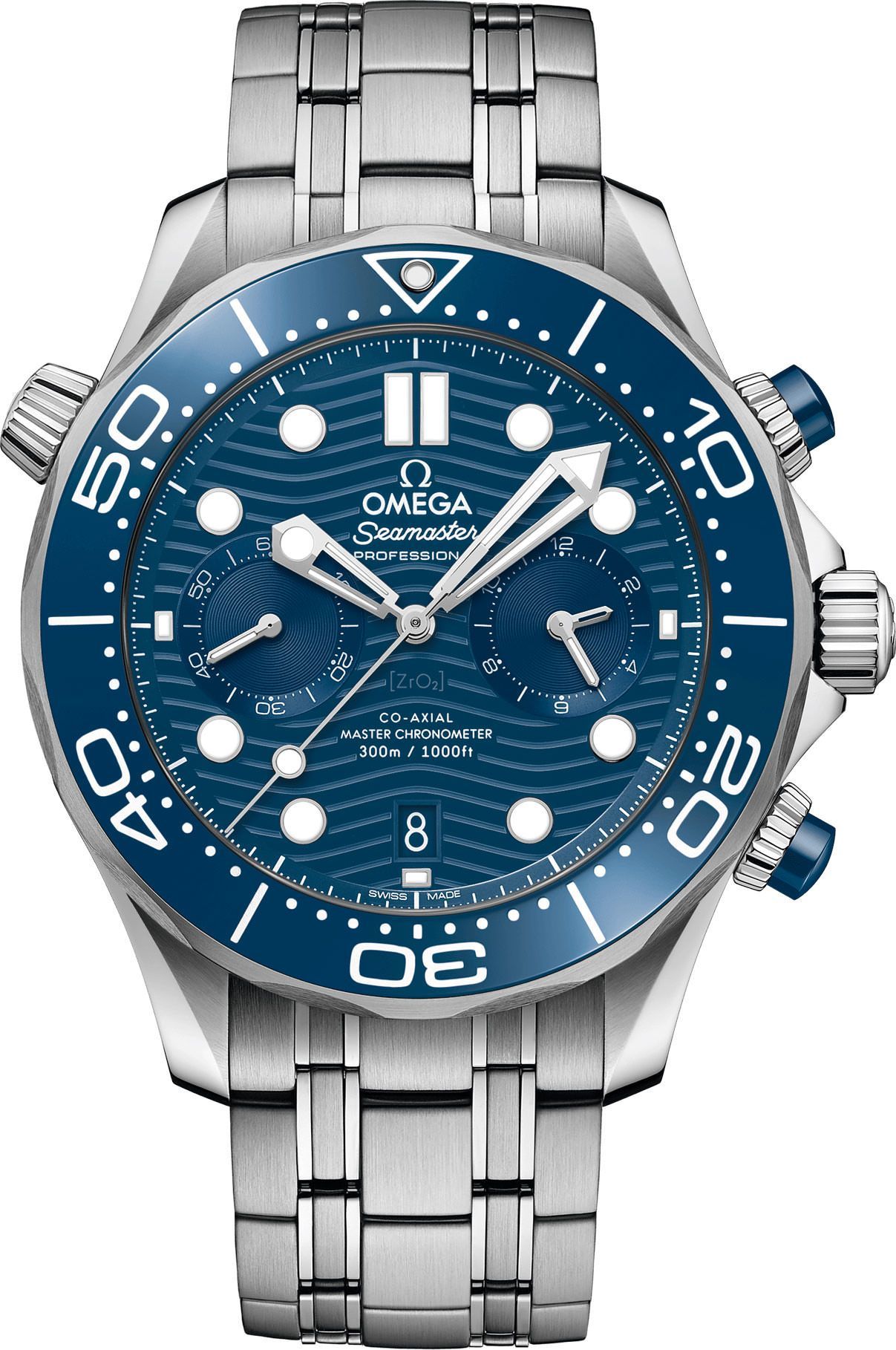 Omega Diver 300M 44 mm Watch in Blue Dial For Men - 1