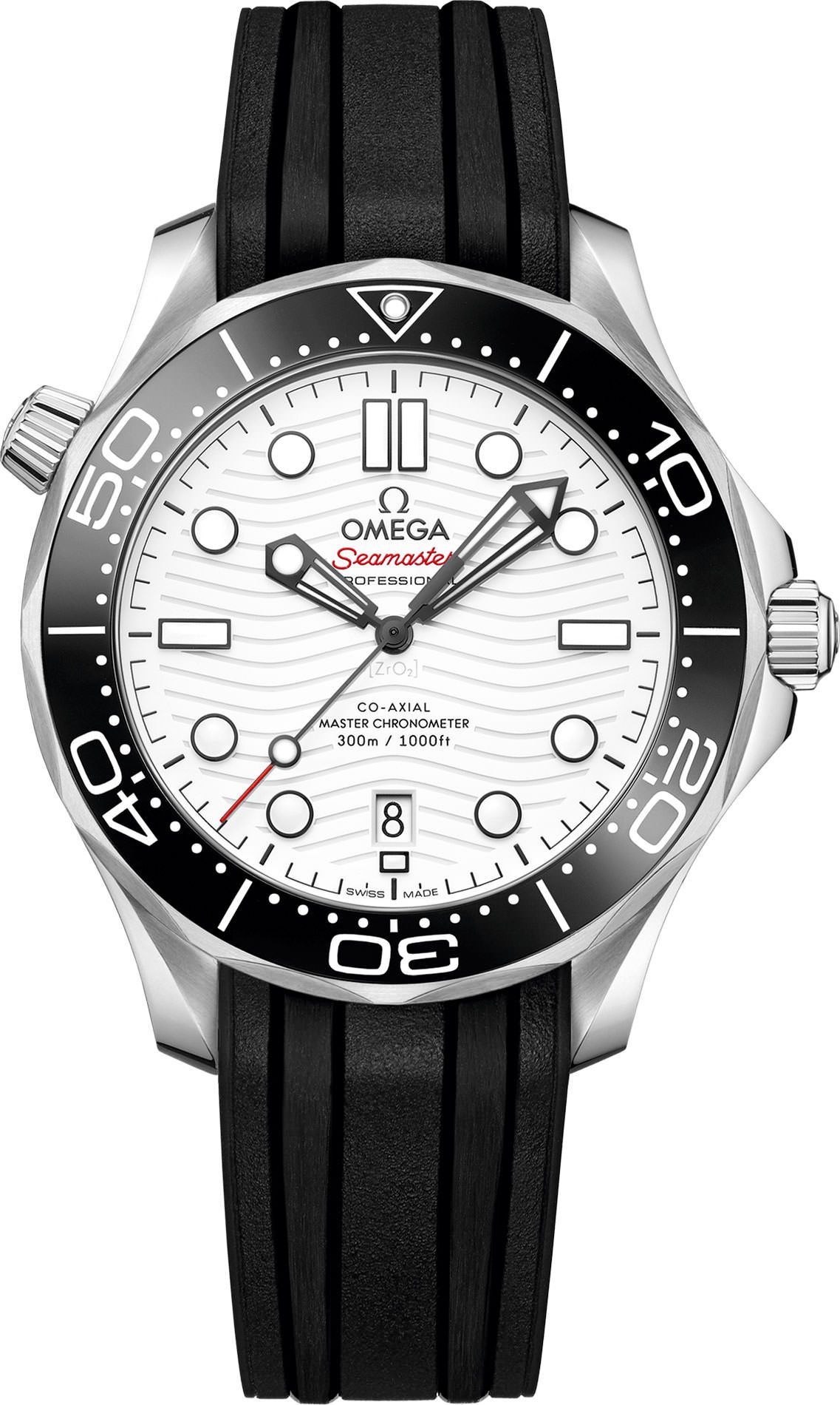 Omega Diver 300M 42 mm Watch in White Dial For Men - 1