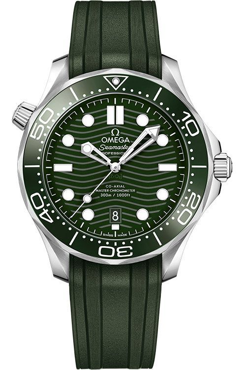 Omega Diver 300M 42 mm Watch in Green Dial