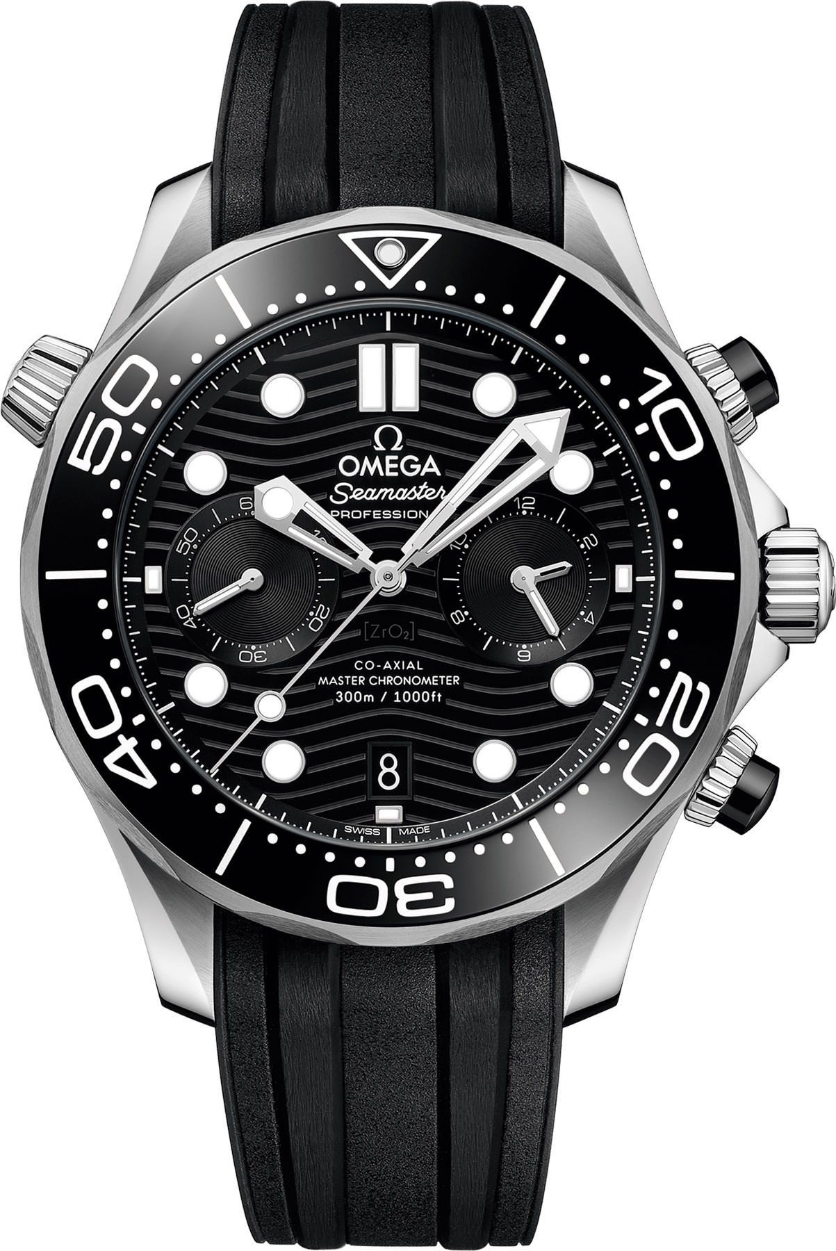 Omega Diver 300M 44 mm Watch in Black Dial For Men - 1