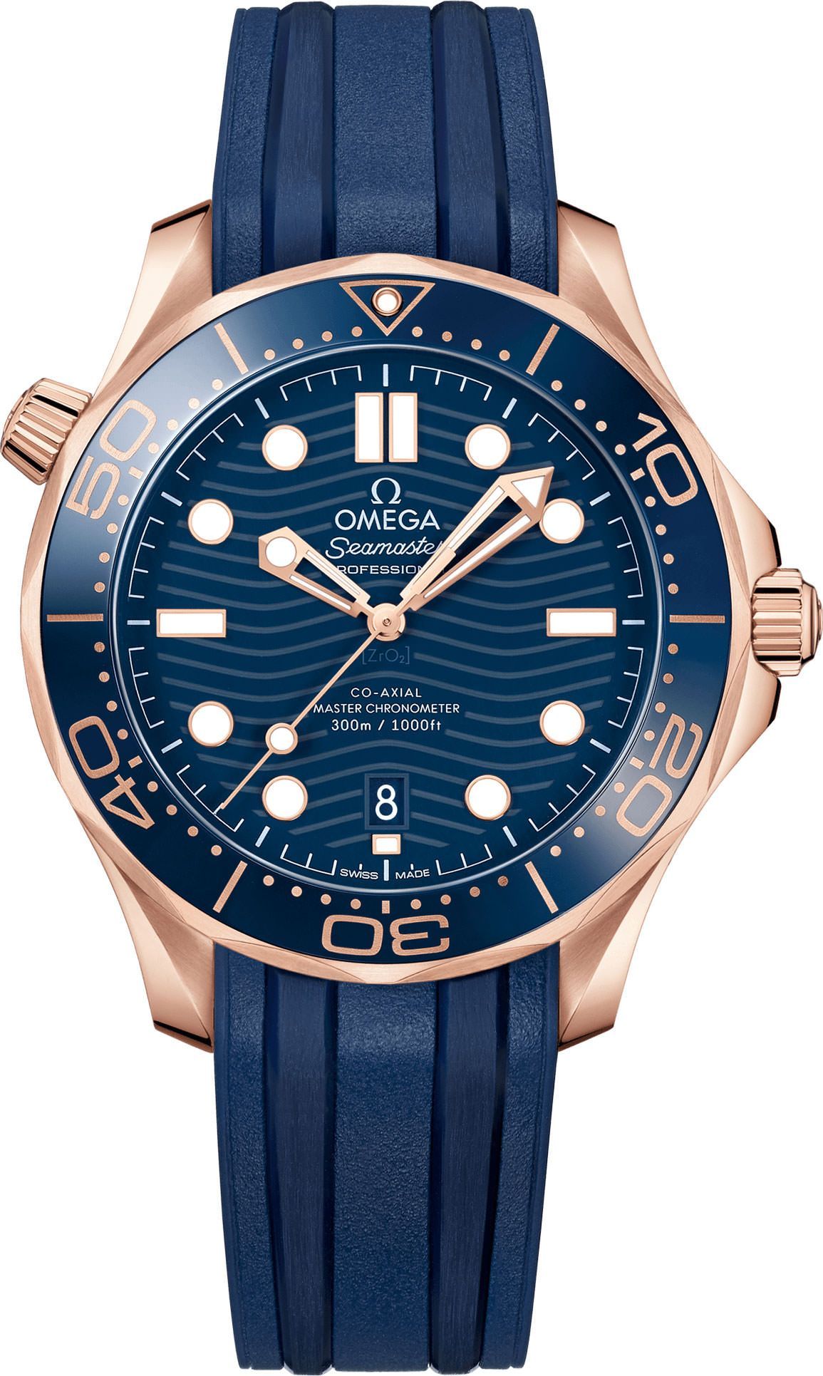 Omega Diver 300M 42 mm Watch in Blue Dial For Men - 1