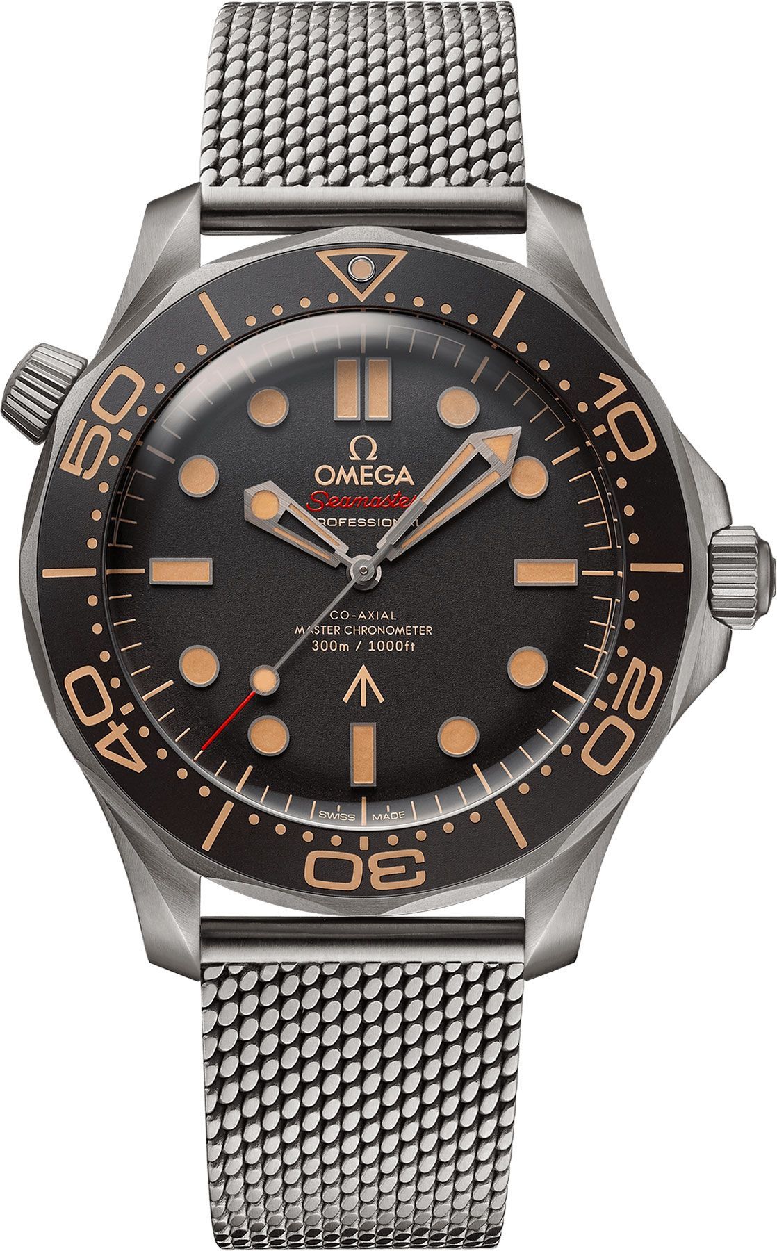 Omega Diver 300M 42 mm Watch in Black Dial For Men - 1