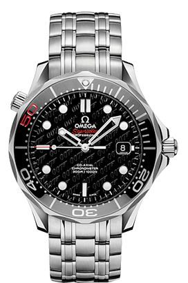 Omega Seamaster  Black Dial 41 mm Automatic Watch For Men - 1