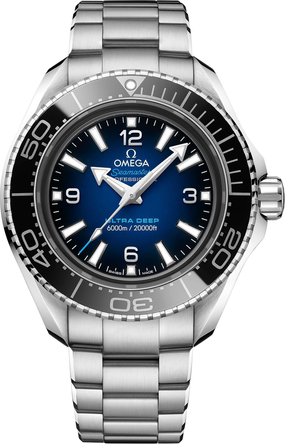 Omega Seamaster Planet Ocean Blue Dial 45.5 mm Automatic Watch For Men - 1