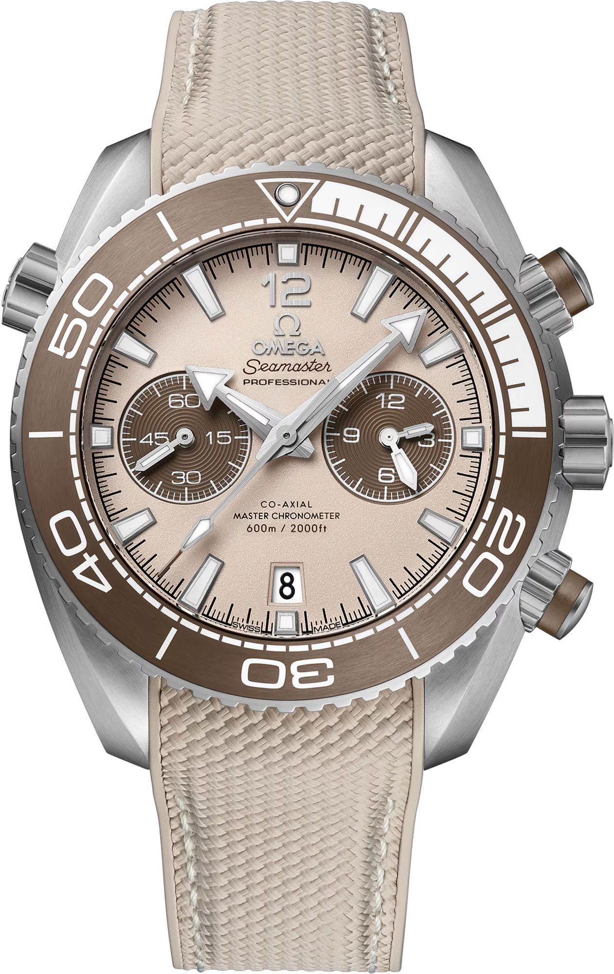 Omega Seamaster Planet Ocean Linen Dial 45.5 mm Automatic Watch For Men - 1