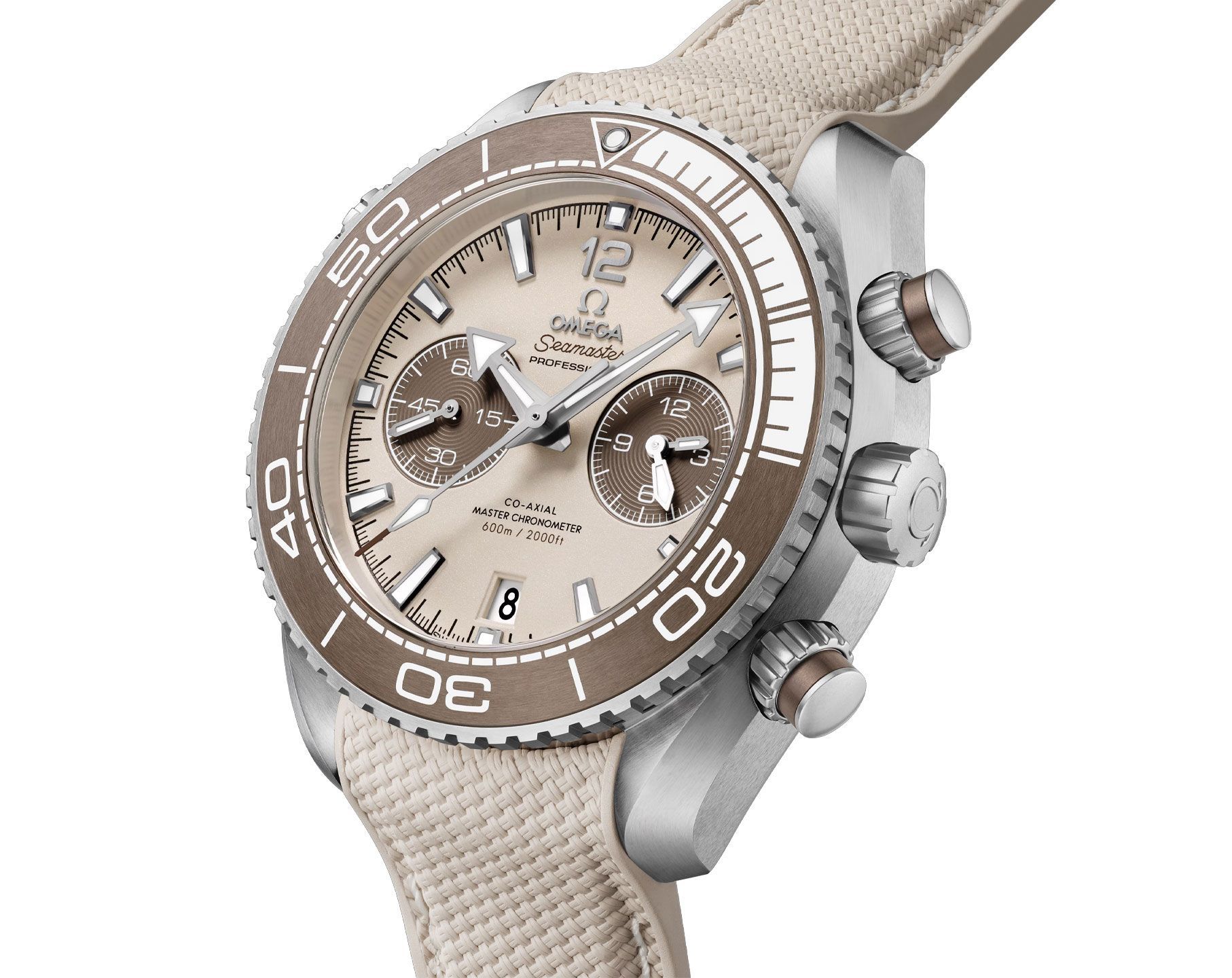 Omega Seamaster Planet Ocean Linen Dial 45.5 mm Automatic Watch For Men - 5