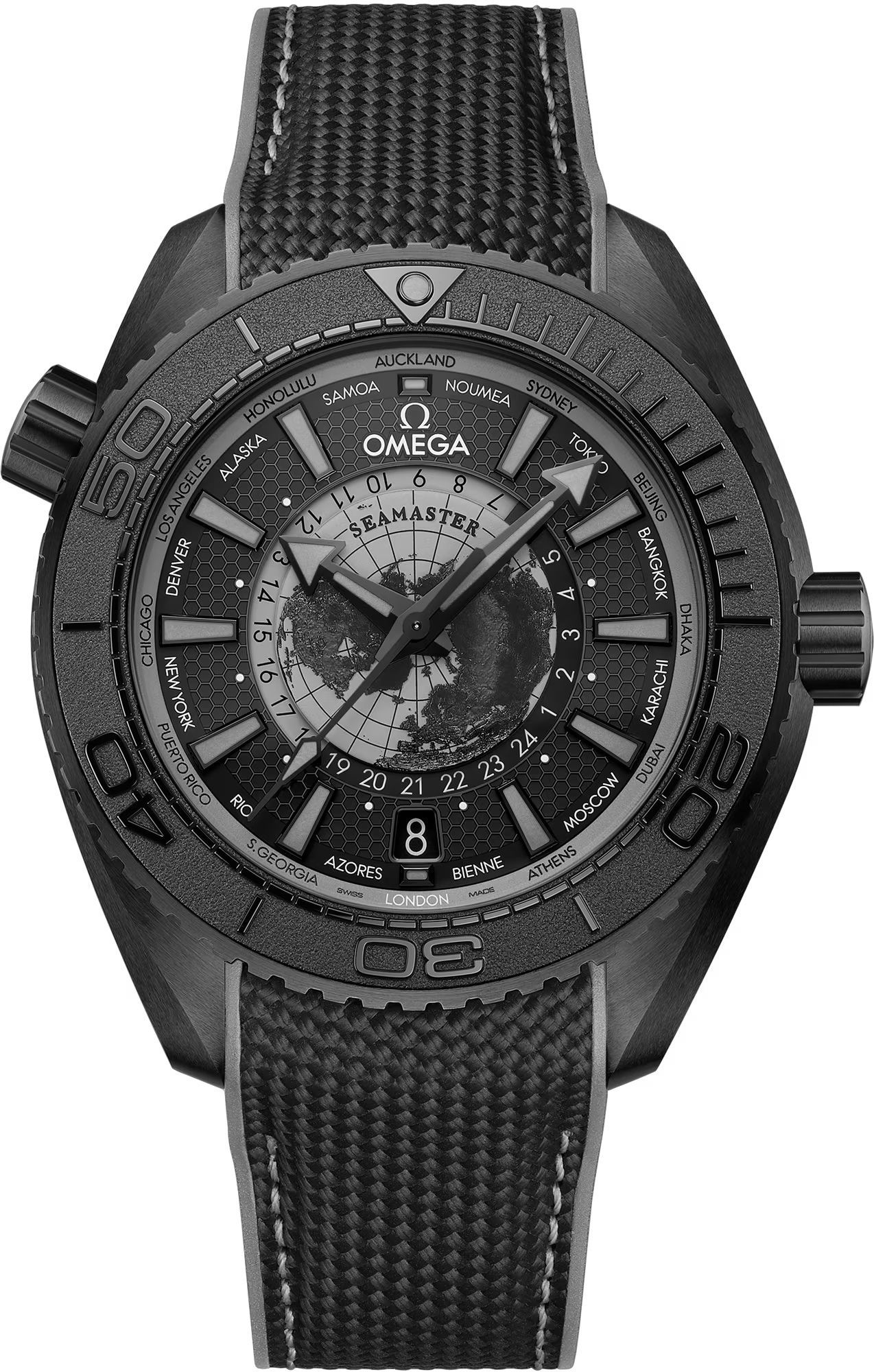 Omega Seamaster Planet Ocean Black Dial 45.5 mm Automatic Watch For Men - 1
