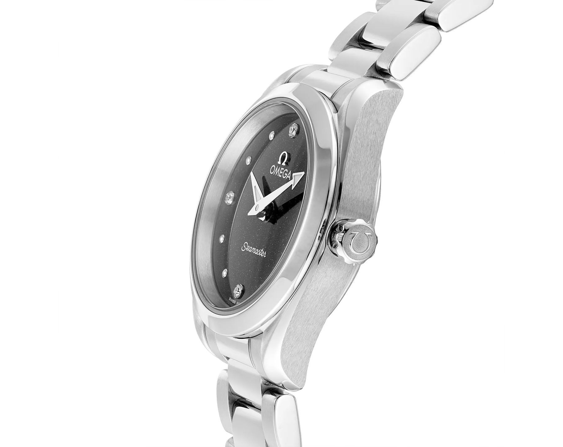 Omega Seamaster Aqua Terra Black Dial 28 mm Quartz Watch For Women - 4