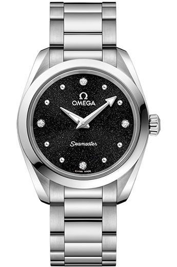Omega Seamaster Aqua Terra Black Dial 28 mm Quartz Watch For Women - 1