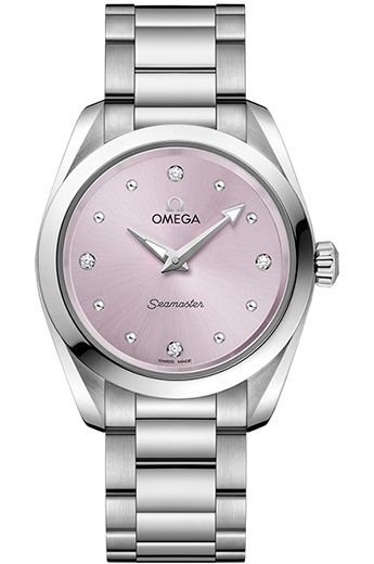Omega Seamaster Aqua Terra Purple Dial 28 mm Quartz Watch For Women - 1