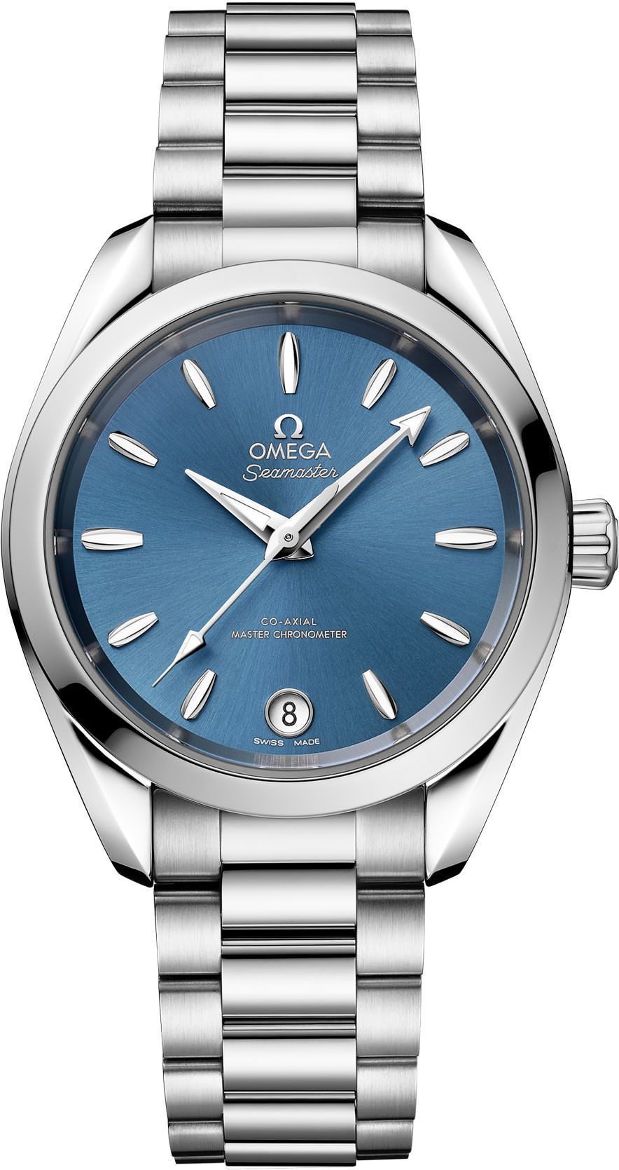 Omega Seamaster Aqua Terra Blue Dial 34 mm Automatic Watch For Women - 1