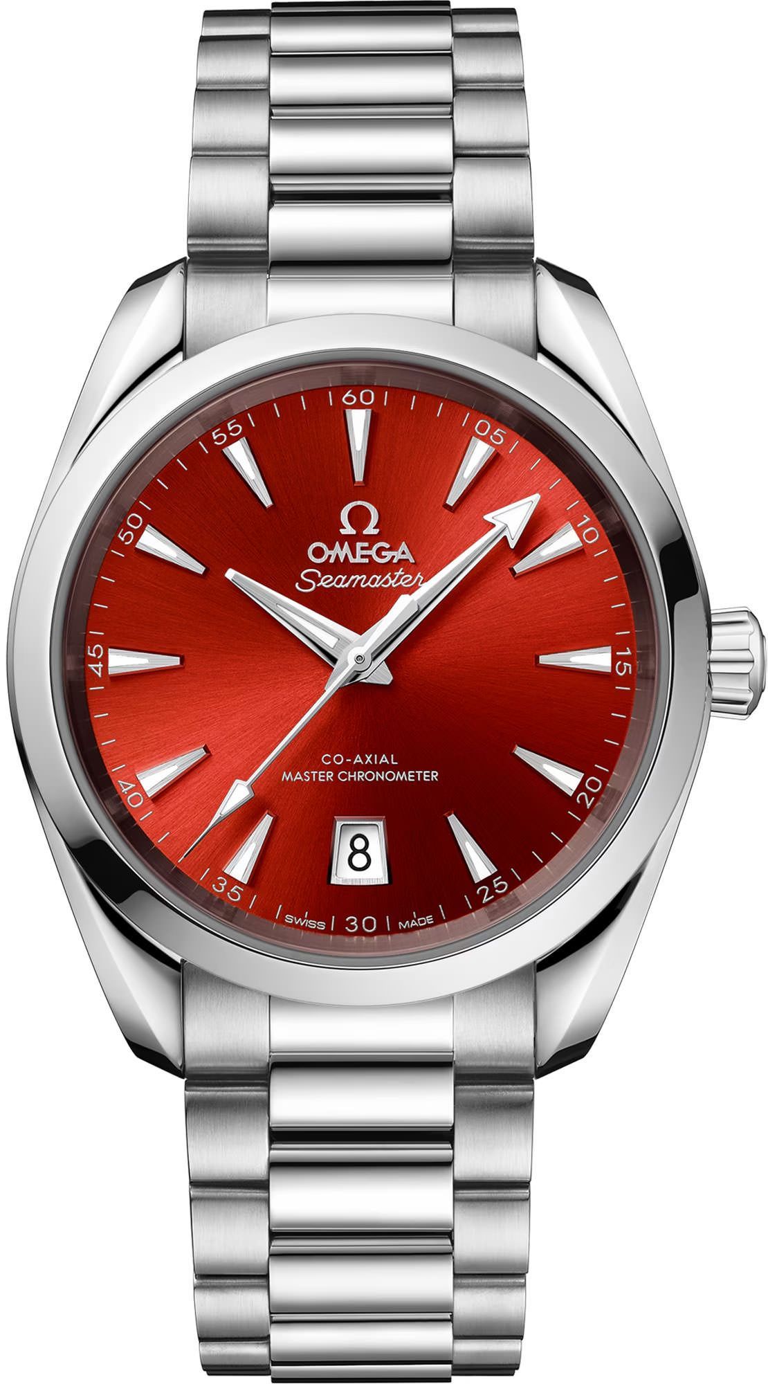 Omega Seamaster Aqua Terra Red Dial 38 mm Automatic Watch For Men - 1