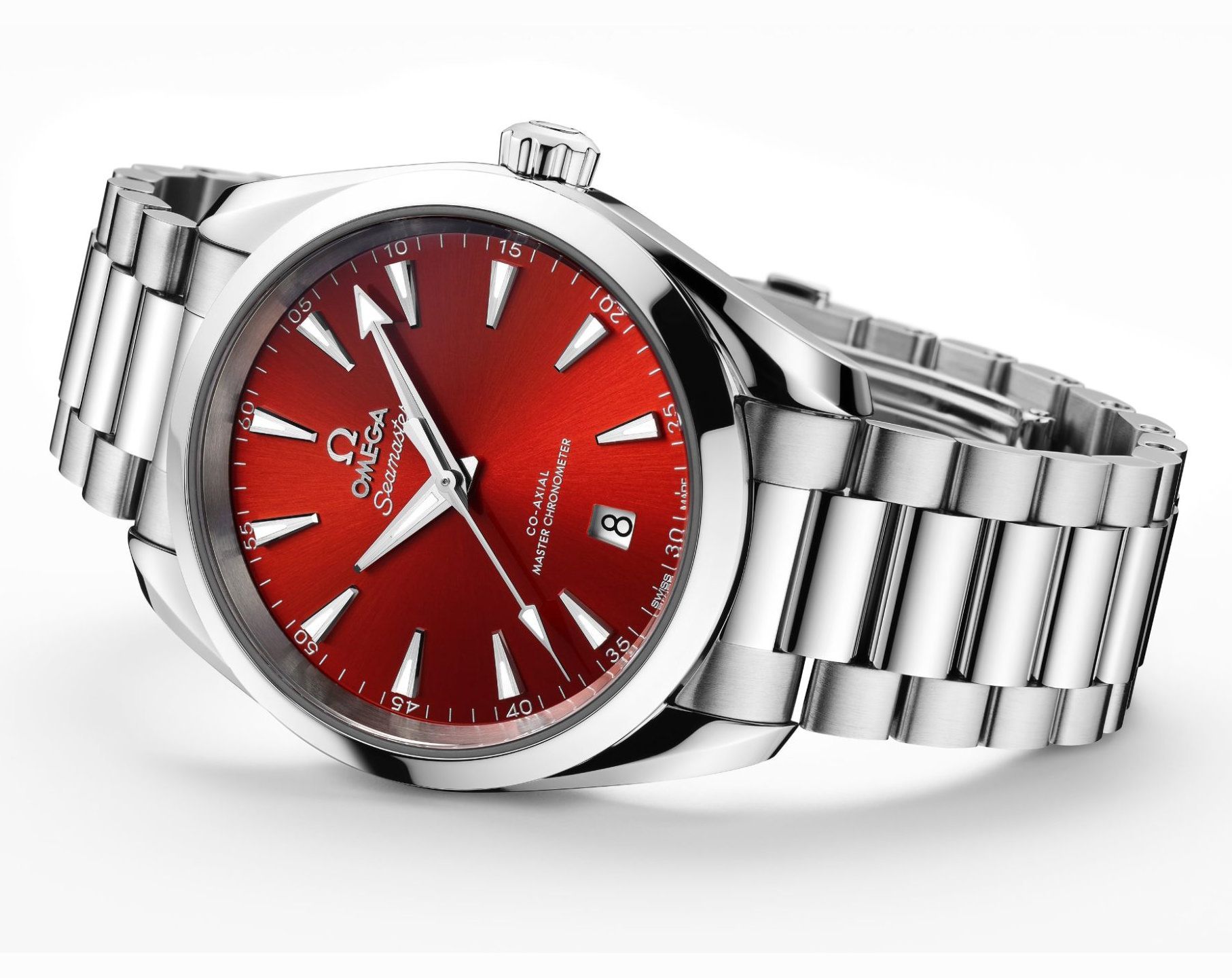 Omega Seamaster Aqua Terra Red Dial 38 mm Automatic Watch For Men - 7
