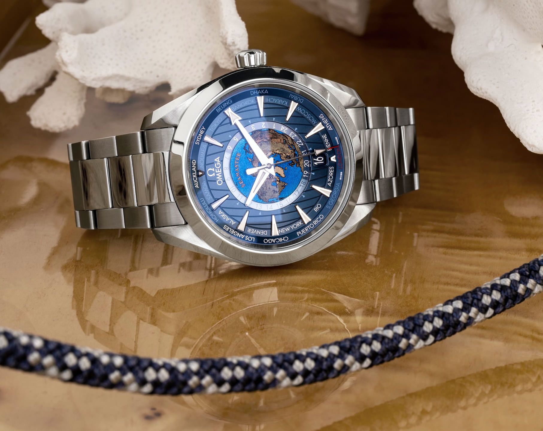 Omega Seamaster Aqua Terra Blue Dial 43 mm Automatic Watch For Men - 3