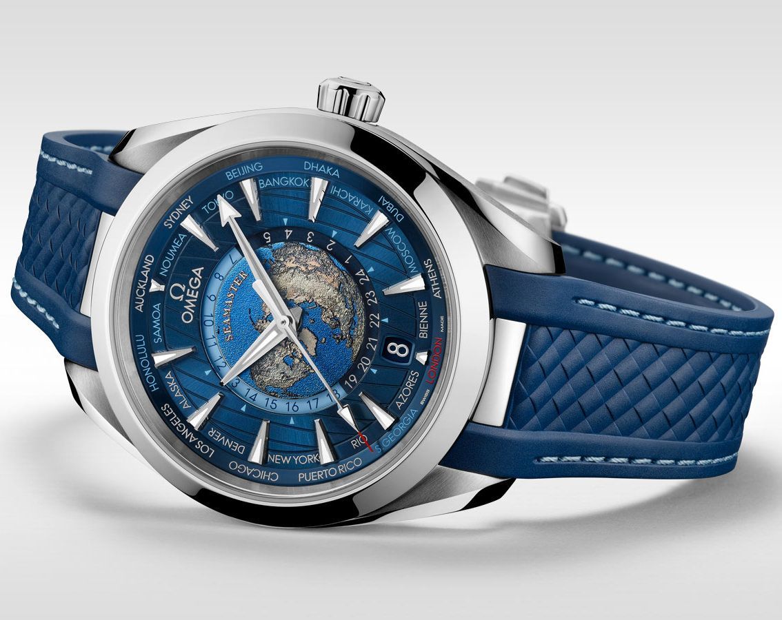 Omega Aqua Terra 43 mm Watch in Blue Dial For Men - 4