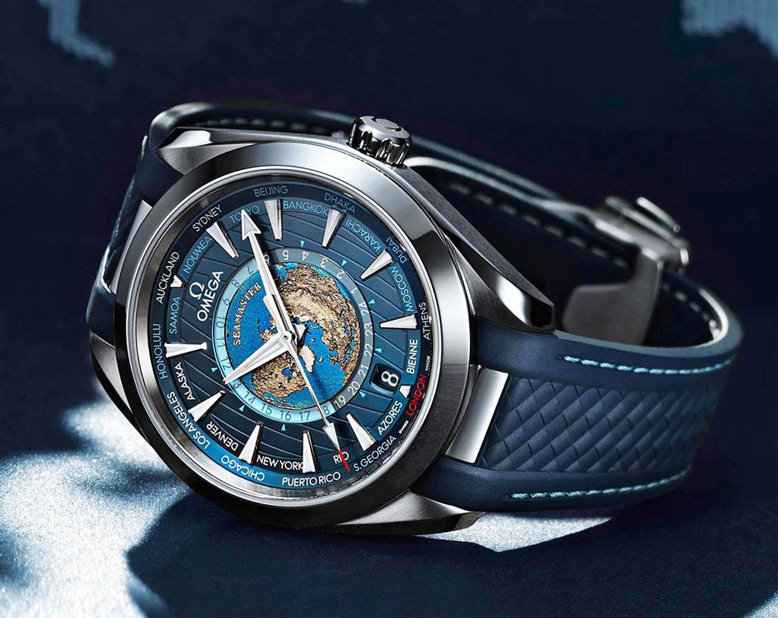 Omega aqua 2025 terra worldtimer price