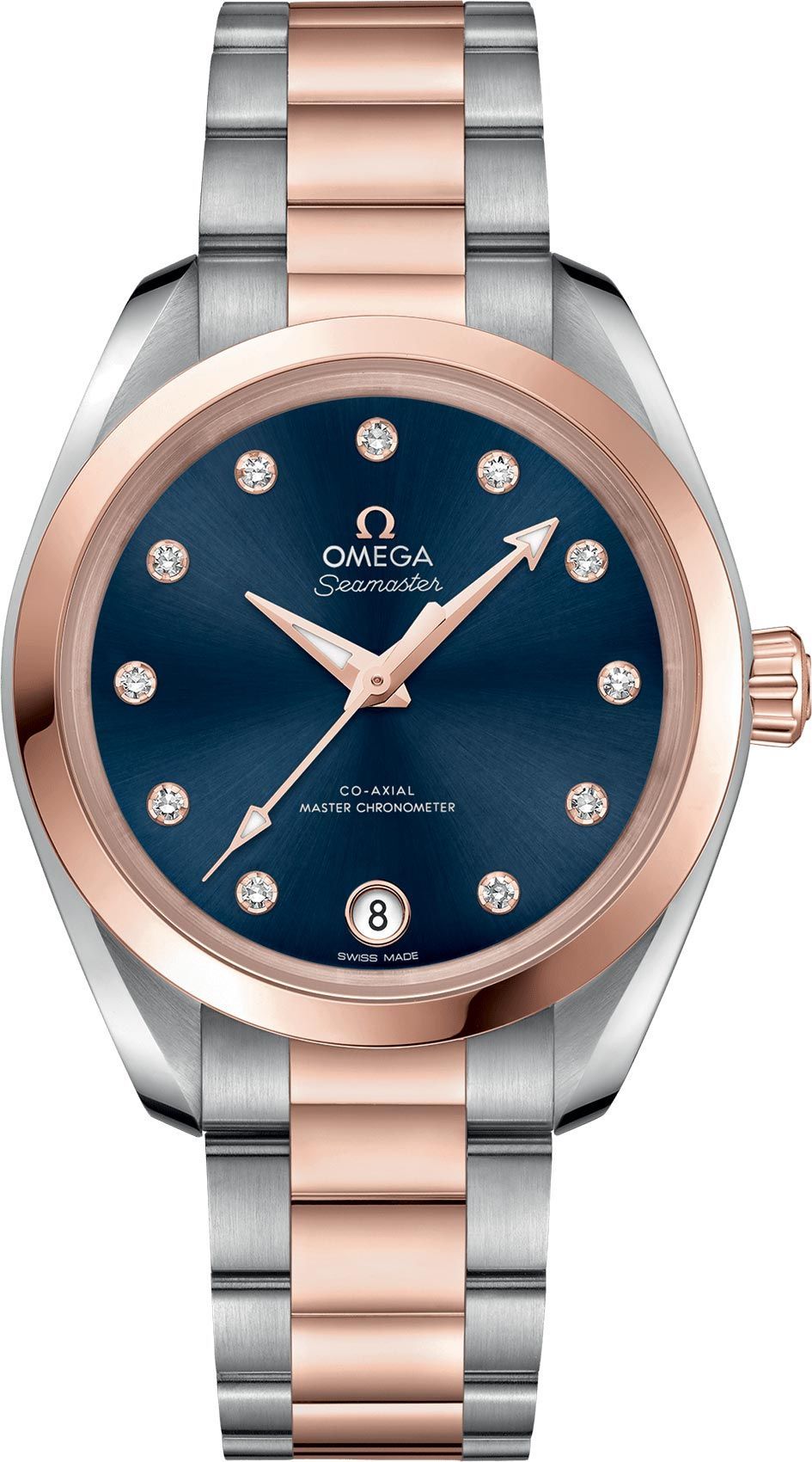 Omega Seamaster Aqua Terra 150 Blue Dial 34 mm Automatic Watch For Women - 1