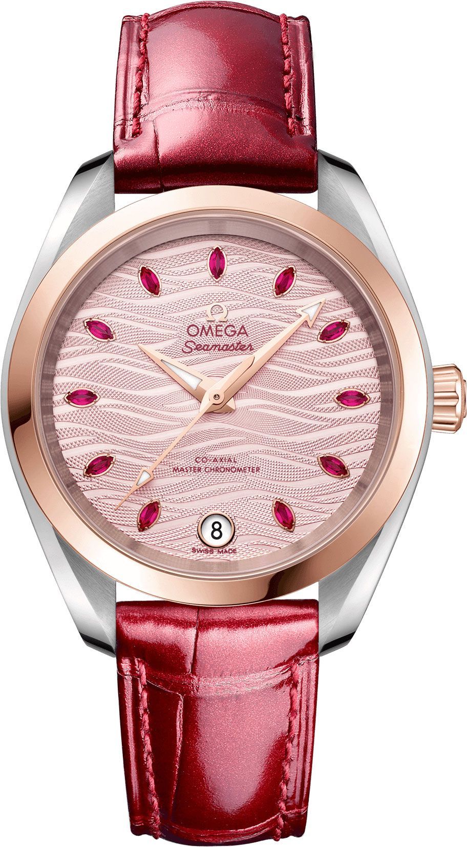 Omega Seamaster Aqua Terra Pink Dial 34 mm Automatic Watch For Women - 1