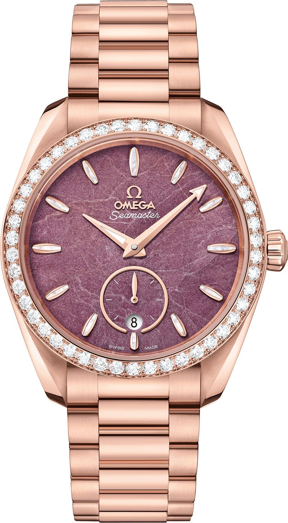Omega Aqua Terra 38 mm Watch in Purple Dial For Women - 1