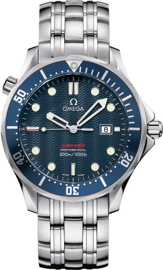 Omega Seamaster  Blue Dial 41 mm Quartz Watch For Men - 1