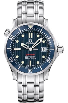 Omega Seamaster  Blue Dial 36 mm Quartz Watch For Men - 1