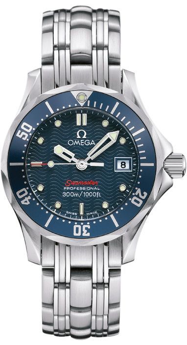 Omega Diver 300M 28 mm Watch in Blue Dial For Women - 1