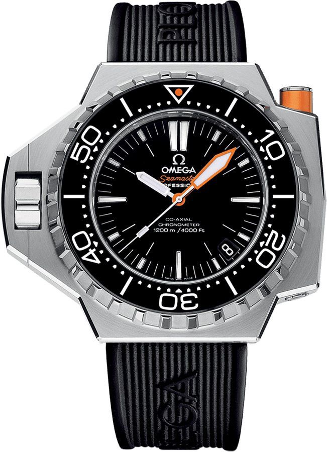 Omega Seamaster  Black Dial 48 mm Automatic Watch For Men - 1