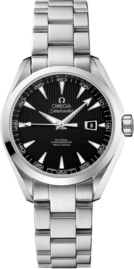 Omega Seamaster  Black Dial 34 mm Automatic Watch For Women - 1