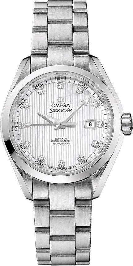 Omega  34 mm Watch in White Dial For Women - 1