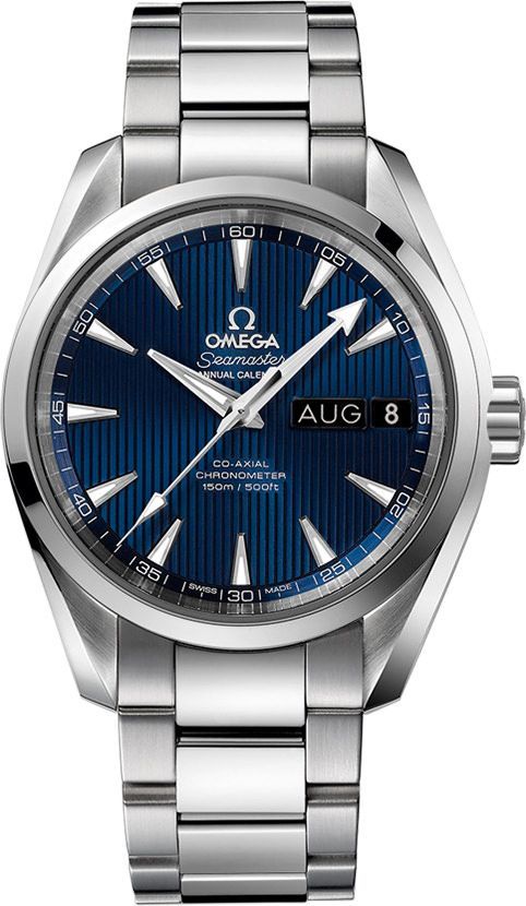 Omega Seamaster Aqua Terra 150 Blue Dial 38.5 mm Automatic Watch For Men - 1