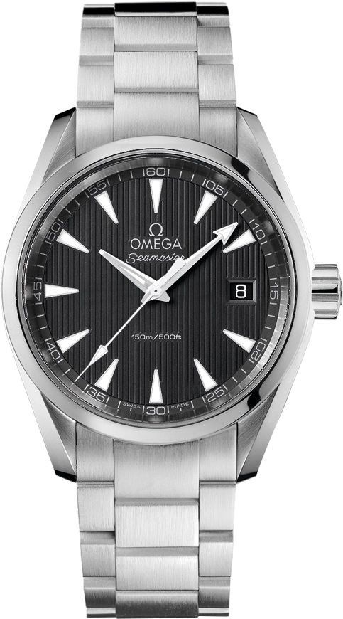 Omega Seamaster Aqua Terra Grey Dial 38.5 mm Quartz Watch For Men - 1