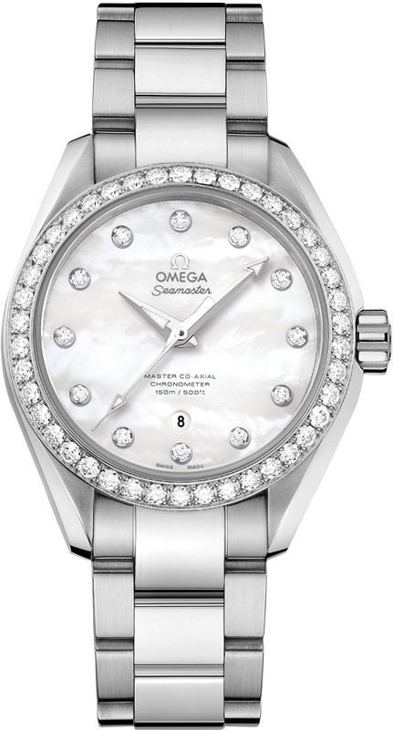 Omega Aqua Terra 34 mm Watch in MOP Dial For Women - 1