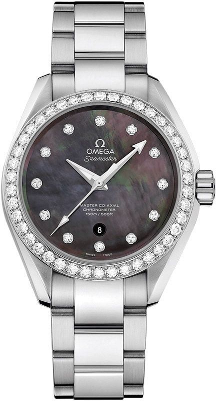 Omega Seamaster  MOP Dial 34 mm Automatic Watch For Women - 1