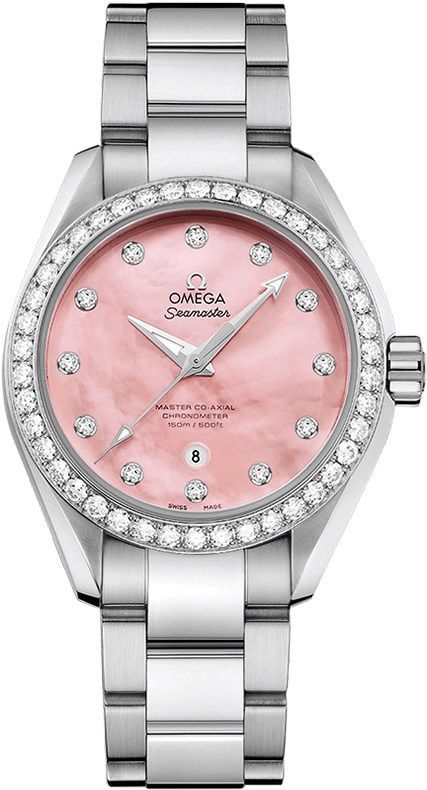 Omega Seamaster  MOP Dial 34 mm Automatic Watch For Women - 1