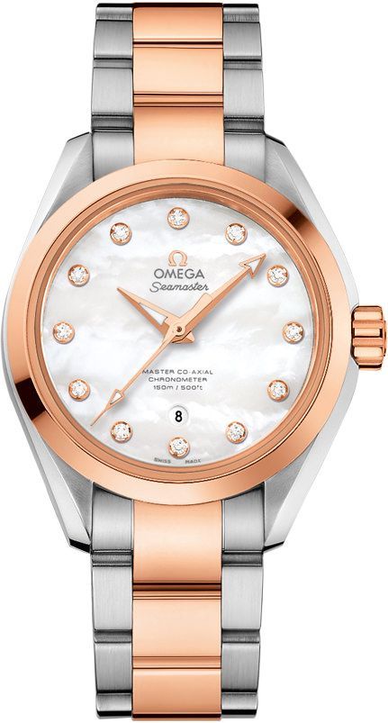 Omega Aqua Terra 150M 34 mm Watch in MOP Dial For Women - 1