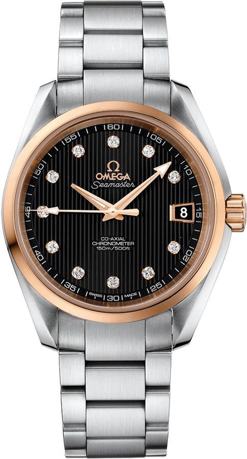 Omega  38.5 mm Watch in Black Dial For Men - 1