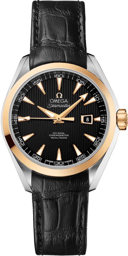 Omega Seamaster  Black Dial 34 mm Automatic Watch For Women - 1