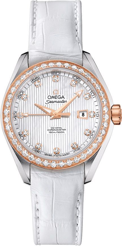 Omega  34 mm Watch in Silver Dial For Women - 1