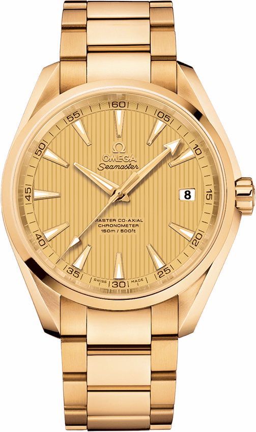 Omega Seamaster Aqua Terra Champagne Dial 41.5 mm Automatic Watch For Men - 1