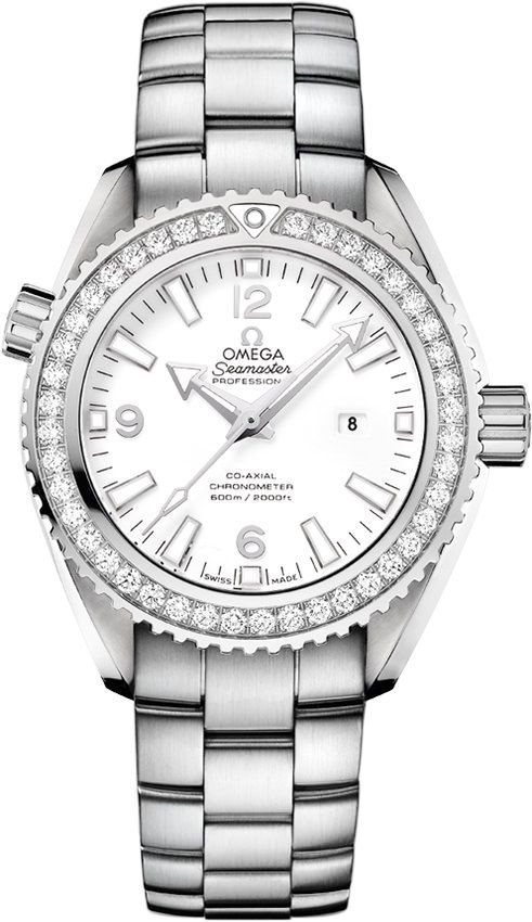 Omega Planet Ocean 37.5 mm Watch in White Dial For Women - 1