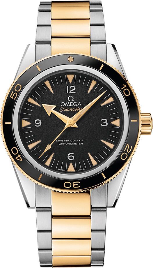 Omega Seamaster  Black Dial 41 mm Automatic Watch For Men - 1